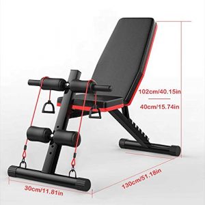 Zeyacaif Adjustable Weight Bench Roman Chair - Utility Strength Training Bench for Full All-in-One Body Workout, Adjustable Ab Sit up Bench, Decline Flat Bench with Fast Folding