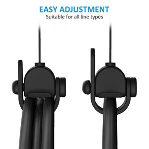 [Pro Version] KIWI design VR Cable Management, 6 Packs VR Pulley System fits Quest/Rift S/Valve Index/HTC Vive/Vive Pro/HP Reverb G2/PSVR VR Accessories, Compatible with Quest 2 Link Cable(Black)