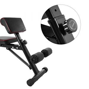 Poteti Bench Roman Chair for Full All-in-One Body Workout,Back HyperextensionHyper Back Extension,Roman Chair,Adjustable Ab Sit up Bench,Decline Bench,Flat Bench Abdominal Fitness Equipment-U.S.shipping, Silver,Black, 43.4 inches x 23.5 inches x 26.7 inches-37 inches