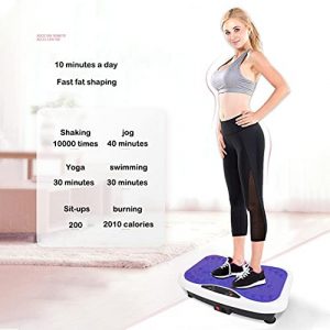 CCHH 4D Vibration Platform Machine, Slimming Machine Vibration Plate with Bluetooth Music Style, Home Whole Body Workout Vibration Fitness Platform, Training Equipment for Toning (Purple)