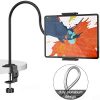 Klsniur Gooseneck Tablet Holder, Universal Tablet Stand 360 Flexible Lazy Bracket Clamp Long Arms Mount Compatible with iPad Air Pro Mini, Samsung Tab, Nintendo Switch and Other 4.7"-10.5" Tablets