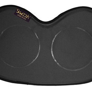 Skwoosh Row Pad Seat Cushion for Masters, Students, Scullers, Dragonboat, Outriggers, Accessories | Fits Concept2 | Gel Pressure Sitz Bone Comfort Relief | Made in USA (Black)