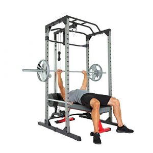 Fitness Reality 810XLT Super Max Power Cage | Optional Lat Pull-down Attachment and Adjustable Leg Hold-down | Lat Pull-down Attachment Only