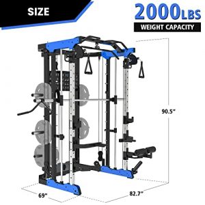 ER KANG Smith Machine Cage, Home Gym Equipment, Total Body Workout…