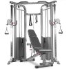 XMark Functional Trainer Adjustable Flat Incline Decline Weight Bench, Dual Pulley System, Cable Machine and Weight Bench Package