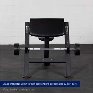 Titan Fitness Seated Preacher Curl Bench Max Load 250 LB Bicep Curl Support