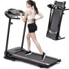 Home Foldable Treadmill with Incline, Folding Treadmill for Home Workout, Electric Walking Treadmill Machine 5" LCD Screen 250 LB Capacity MP3