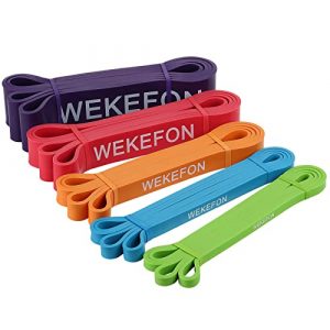 WEKEFON Pull Up Assistance Bands 5-170lbs Thick Heavy Duty Resistance Bands Set for Men & Women, Exercise Bands Stretch Workout Band for Body Training, Crossfit Mobility Fitness Assist Bands Set of 5