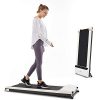 UMAY Under Desk Treadmill Without Assembling for Home & Office with Foldable Wheels, Small Walking Jogging Machine Exercise Machine with Low Noise & Sports App