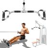 Ulalov LAT Pull Down Bar with Handls, Pull Down Machine Attachments, 27in/70cm Bar with 880lbs Loading, Tricep Press Down Bar,Solid Steel Meterial with Rubber Handle for Home Gym or Exercise Club