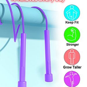 Jump Rope for Kids, 6 Pack Length Adjustable Lightweight Kids Skipping Rope for Children, Students, Boys and Girls Outdoor Sports, Fitness Exercise, Keeping Fit, Workout