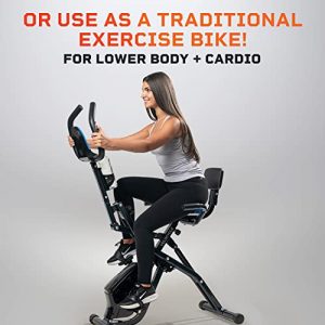LifePro Folding Exercise Bike and Rowing Machine - 2 in 1 Fitness and Exersize Equipment - Use as a Rower Ride or as a Foldable Indoor Stationary Cycling Bike for Home!