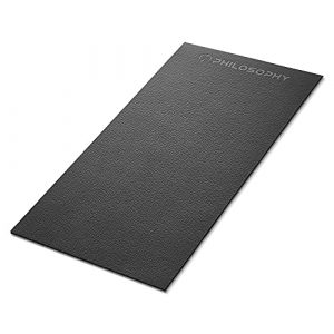 Philosophy Gym Exercise Equipment Mat 30 x 60-Inch, 6mm Thick High Density PVC Floor Mat for Ellipticals, Treadmills, Rowers, Stationary Bikes