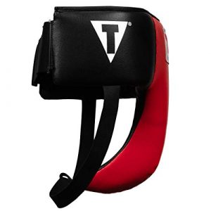Title Boxing Classic Deluxe Groin Protector 2.0, Black/Red, Large