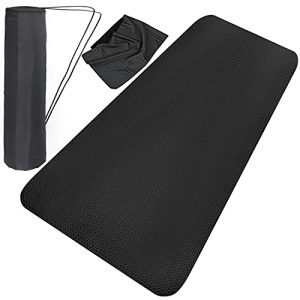 Exercise Equipment Mat - for Treadmill, Stationary Bike, Elliptical, Gym Equipment Waterproof Mat, Jump Rope Mat Use On Hardwood Floors and Carpet Protection (Small - 48" x 25")