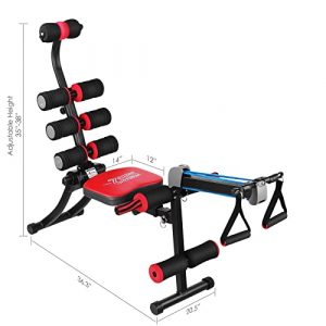 Full Function Rowing Machine, Abs & Core Exercise Trainer Equipment for Rowing, Sit Up, Twister，Total Body Gym Machine