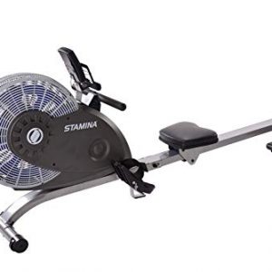 Stamina ATS Air Rower 1406 - Smart Workout App, No Subscription Required - Dynamic Air Resistance - LCD Monitor Tracks Metrics