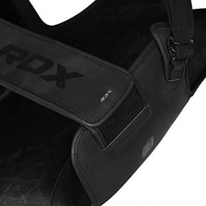 RDX Chest Guard for Boxing, MMA Training -Convex Skin Leather Body Protector for Muay Thai, Martial Arts, Sparring Rib Shield Armour for Kickboxing, Taekwondo & BJJ