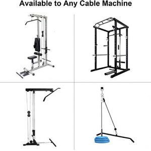 Jumenfit LAT Pull Down Bar, Cable Machine Attachment, 39inch with Anti-Slip Handle for Pulley System, Home Gym, Exercises Tricep Back Muscles