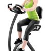 Marcy Foldable Recumbent Exercise Bike with High Backrest and Magnetic Resistance NS-653, Black White, One Size
