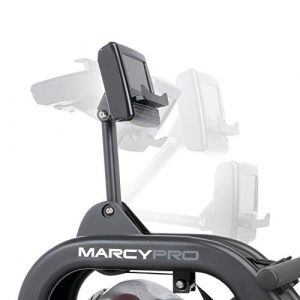 Marcy Pro Water Resistance Rower Rowing Machine for Home Gym LCD Monitor Tracks Time Distance Strokes and Calories NS-6023RW, Black/red/Silver