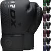 RDX Boxing Gloves, Pro Training Sparring, Maya Hide Leather, Muay Thai MMA Kickboxing, Men Women Adult, Heavy Punching Bag Focus Mitts Pads Workout, Ventilated Palm, Multi Layered, 8 10 12 14 16 Oz