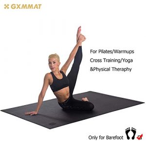 Gxmmat Large Yoga Mat 72"x 48"(6'x4') x 7mm for Pilates Stretching Home Gym Workout, Extra Thick Non Slip Anti-Tear Exercise Mat, Use Without Shoes