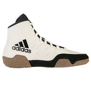 adidas Men's Tech Fall 2.0 Wrestling Shoe, Chalk White/Black/Gum, 9