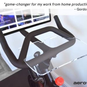 Aerow Desk Tray for Peloton Bike - Peloton Laptop Tray Workstation - Peloton Accessories (Desk Tray+ (Bike+ Model))