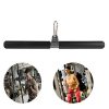 Taeku LAT Pull Down Bar Cable Machine Attachment Fitness Straight Bar with Rubber Handle for Home Gym Fitness Muscle Building Strength Workout (15'')