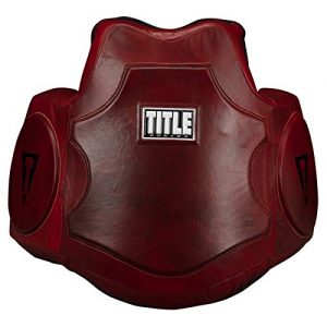 Title Boxing Blood Red Leather Body Protector