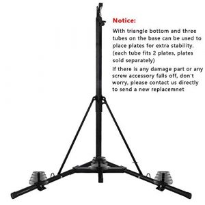 Weanas Folding Heavy Bag Stand, Foldable Heavy Duty Boxing Punching Bag Stand, Portable Sandbag Rack Freestanding Height Adjustable Up to 132 lbs for Home Fitness