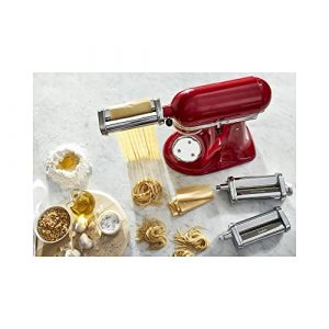 KitchenAid 3-Piece Roller & Cutter Set Pasta Roller&Cutter, Silver (Stainless Steel)