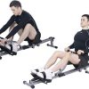 sogesfurniture Rowing Machine for Home Use,12 Levels Adjustable Resistance Rowing Machine with LCD Display,Home Fitness Indoor, BHUS-YKTH-PM-B