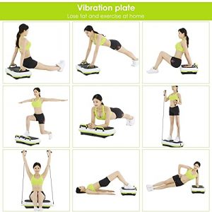 N  A 3D Vibration Plate Exercise Machine,Vibration Platform,Whole Body Vibration Fitness Platform Fit Massage,for Home Fitness,Weight Loss & Shaping Green …