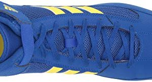 adidas Men's HVC Wrestling Shoe, Royal Blue/Yellow/Black, 9.5