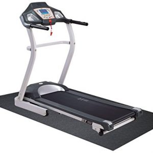 BalanceFrom High Density Treadmill Exercise Bike Equipment Mat, 3 x 6.5-ft, Regular, Color-Black