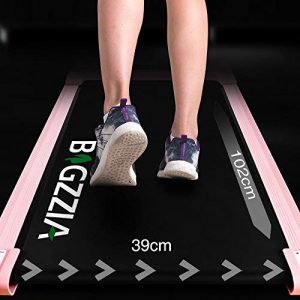 Under Desk Treadmill Motorised Treadmill Portable Walking Running Machine Pad Flat Slim with Remote Control & LCD Display for Home Office Gym 19.7