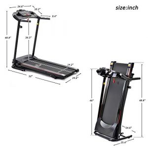 Home Foldable Treadmill with Incline, Folding Treadmill for Home Workout, Electric Walking Treadmill Machine 5