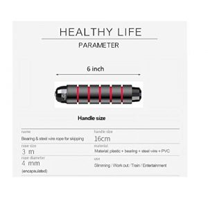 DEGOL Skipping Rope with Ball Bearings Rapid Speed Jump Rope Cable and 6” Memory Foam Handles Ideal for Aerobic Exercise Like Speed Training, Extreme Jumping, Endurance Training and Fitness Gym