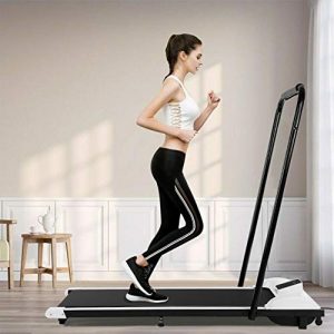 2 in 1 Under Desk Treadmill: Folding Electric Treadmill, Walking Mini Machine for Home Office with Remote Control,300 lb Capacity,41'' x 17''