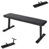 Flat Utility Bench Load 600 lbs- Multifunctional Exercise Bench Household Capacity Weight Bench For Weight Training And Ab Training Exercises, Soft Foam Wear-resistant Steel Sit Up Bench