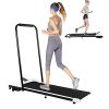 2 in 1 Under Desk Treadmill: Folding Electric Treadmill, Walking Mini Machine for Home Office with Remote Control,300 lb Capacity,41'' x 17''