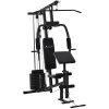 Soozier Multifunction Home Gym Station w/Pull-up Stand, Dip Station, Weight Stack Machine for Full Body Workout