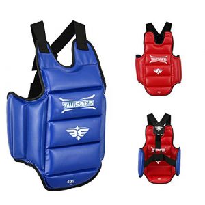 Twister Reversible(Blue/RED) Chest Guard Protector for Boxing Karate Taekwondo Muay Thai (Large)