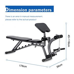 YOUGYM Adjustable Weight Benches for Full Body, Portable Strength Training Bench Home Gym Fitness Workout Equipment