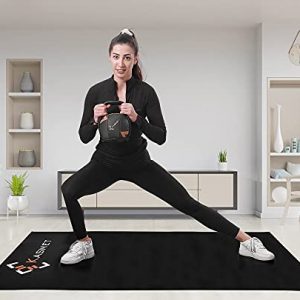 KASMET Treadmill Mat (96.4x37.8x0.24 Inch) Non-Slip & Durable Equipment Mat, Made up of 100% Heavy Duty PVC Foam