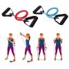 WSERE 2 Pieces Workout Exercise Resistance Bands with Handles for Women Men Home Fitness, Strength Training, Muscle Toning, Physical Therapy, Blue & Red