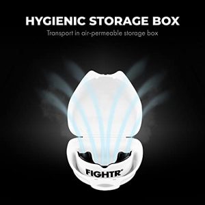 FIGHTR® Premium Mouth Guard - for Excellent Breathing & Easy to fit | Sports Mouth Guard for Boxing, MMA, Football, Lacrosse, Hockey and Other Sports | incl. hygienic Box