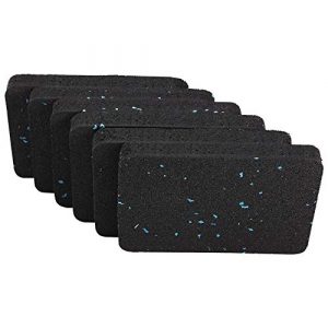 BestXD Heavy Duty Equipment Mat for Treadmill and Rowers Water Rowing (4.7 X 3.15 X 0.55 Inch, 6PCS)